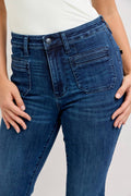 Joey - High Waist Flare w/ Vintage Pockets Jeans