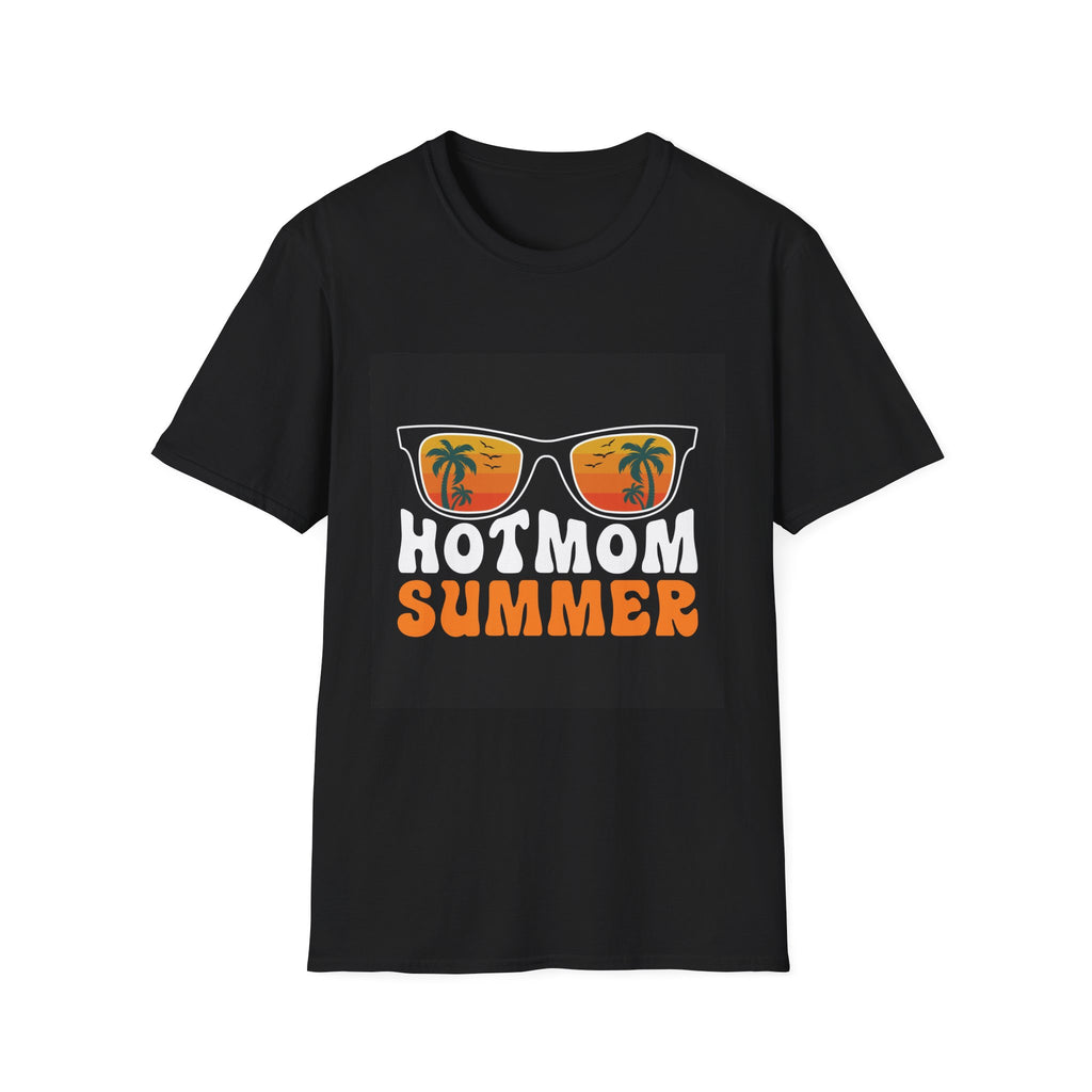 Hot Mom Summer T-Shirt — Sunglasses Palm Tree Beach Graphic