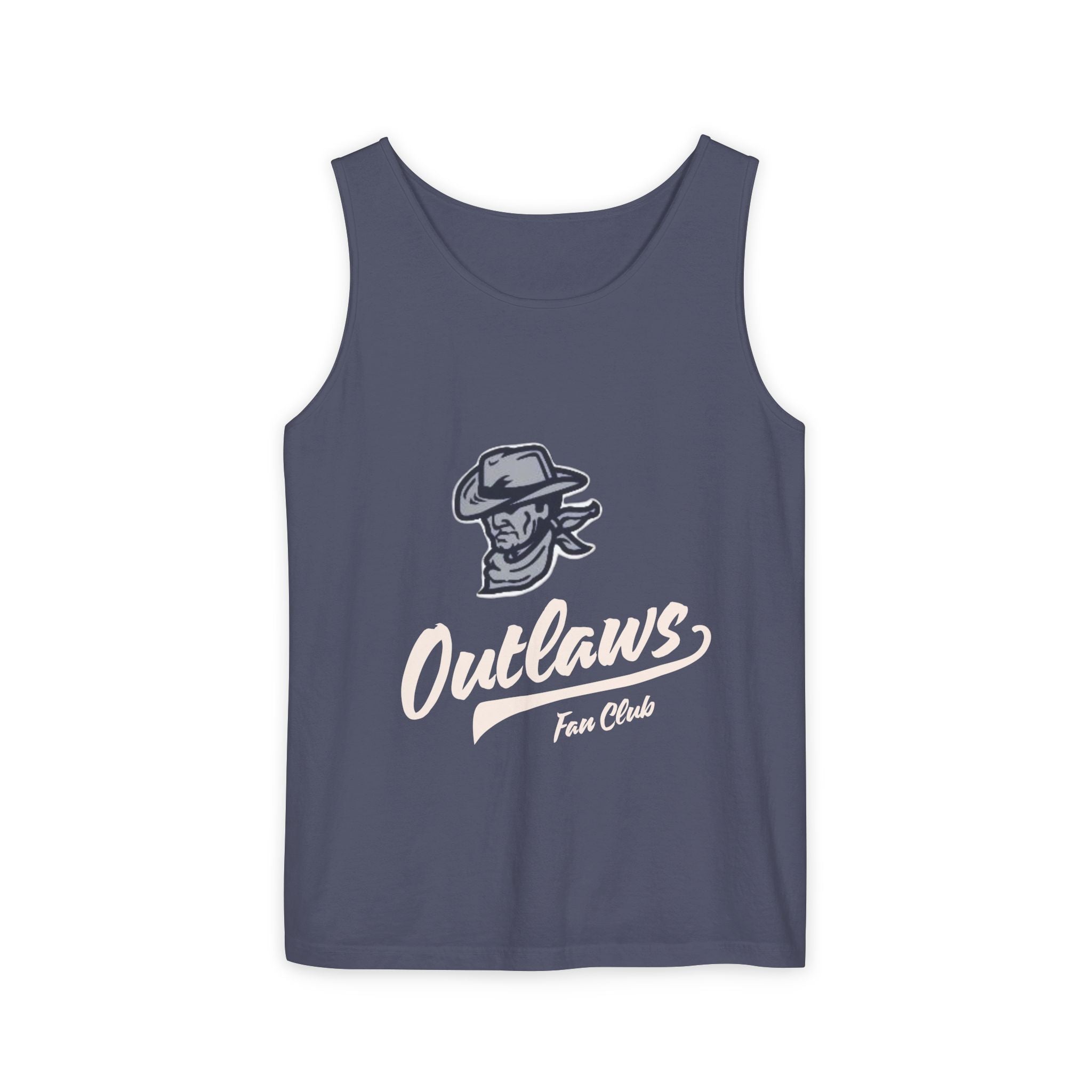 Outlaws Skull Cowboy Tank Top — Western Biker Graphic Tank