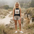 Desert Wild West Tank Top — Women's Vintage Cactus Scoop Muscle Tank