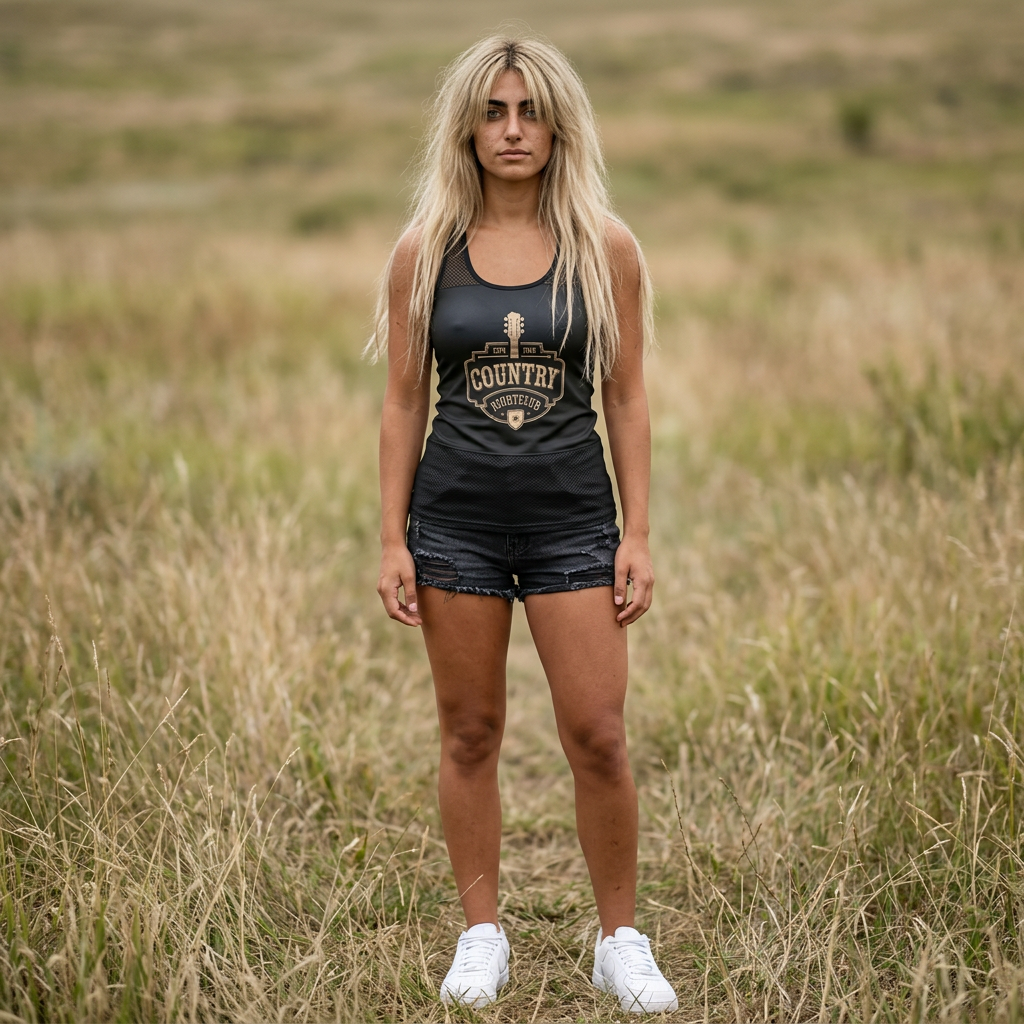 Country Nightclub Racerback Dress — Vintage Guitar Logo