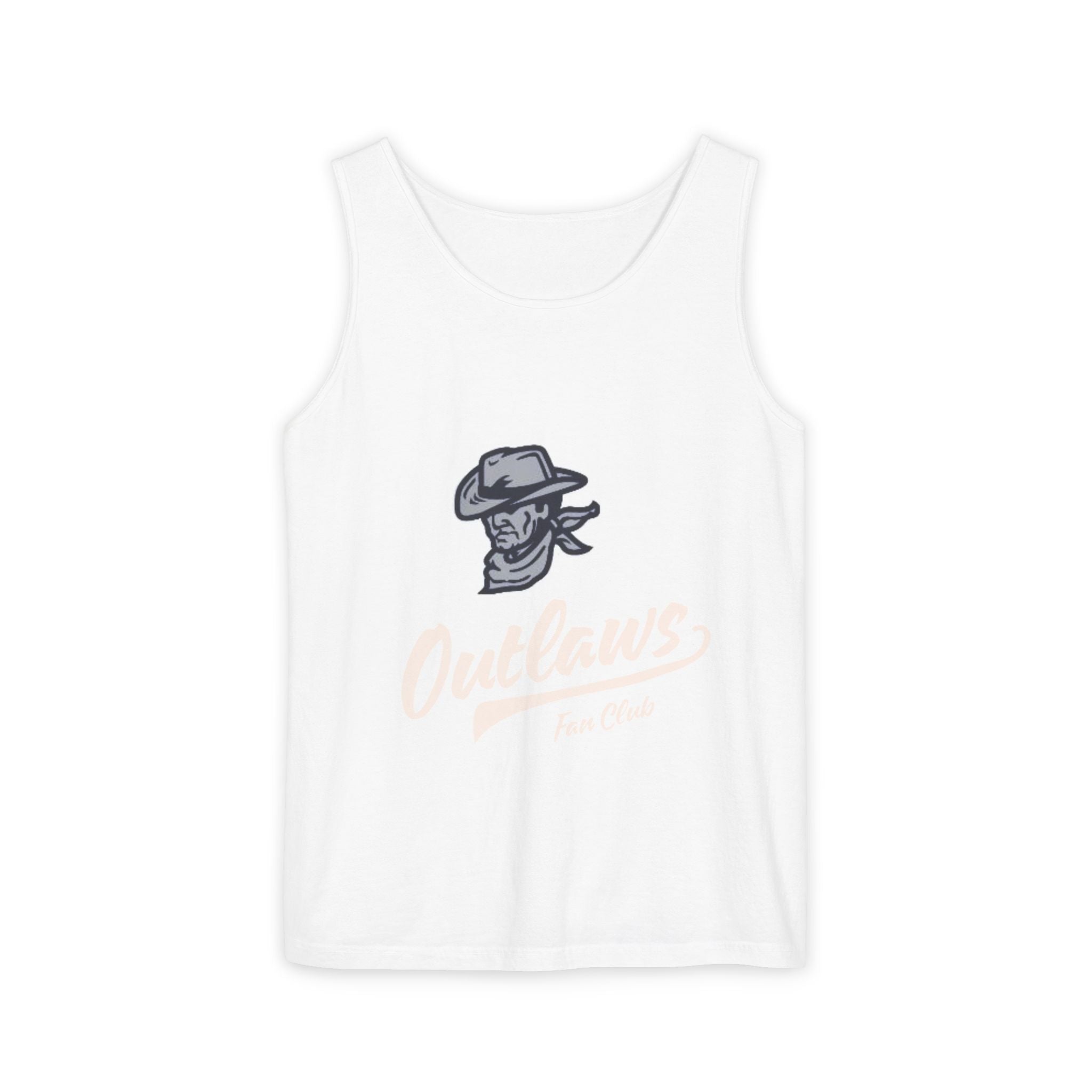 Outlaws Skull Cowboy Tank Top — Western Biker Graphic Tank