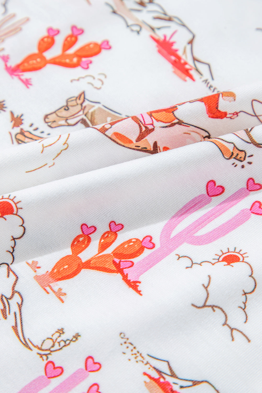 Cowgirl Country Print Pajamas Lounge Set